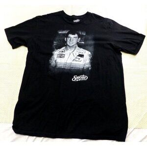 Tony Stewart Smoke Racing T-Shirt Black 2XL 100% Cotton Made In USA